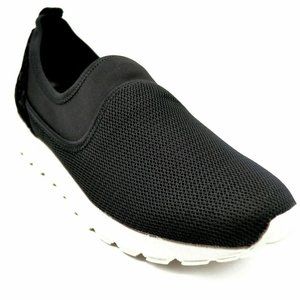 Lori Goldstein Women Posy Slip On Sneaker‎ Sz 7M Black Mesh Cushioned Insole NEW